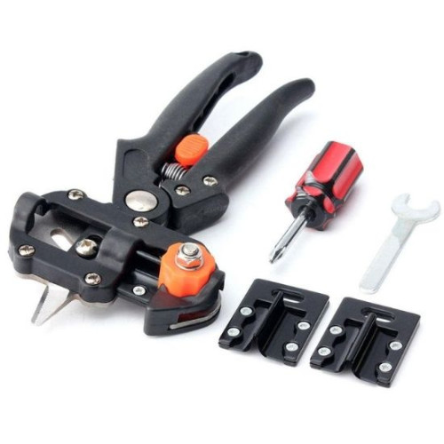 Професійний щеплений секатор Grafting Tool з 3 ножами для обрізання та щеплення дерев у кейсі.